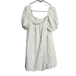GBX Cream Puff Sleeve Midi Dress